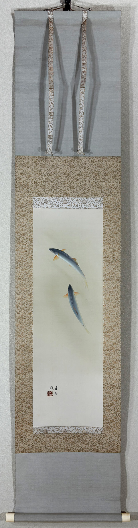 香魚｜ミニ掛軸