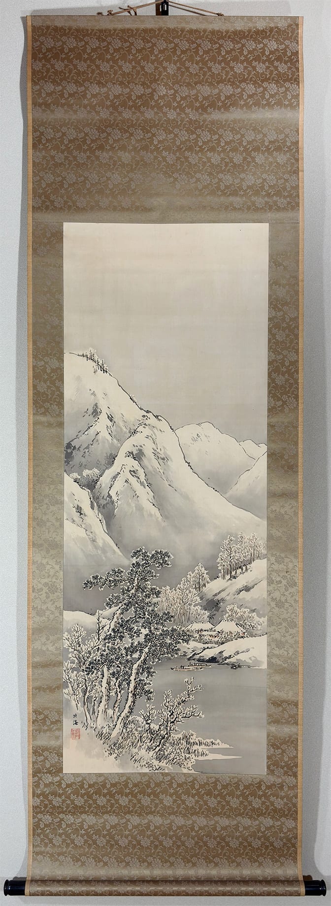 雪景山水