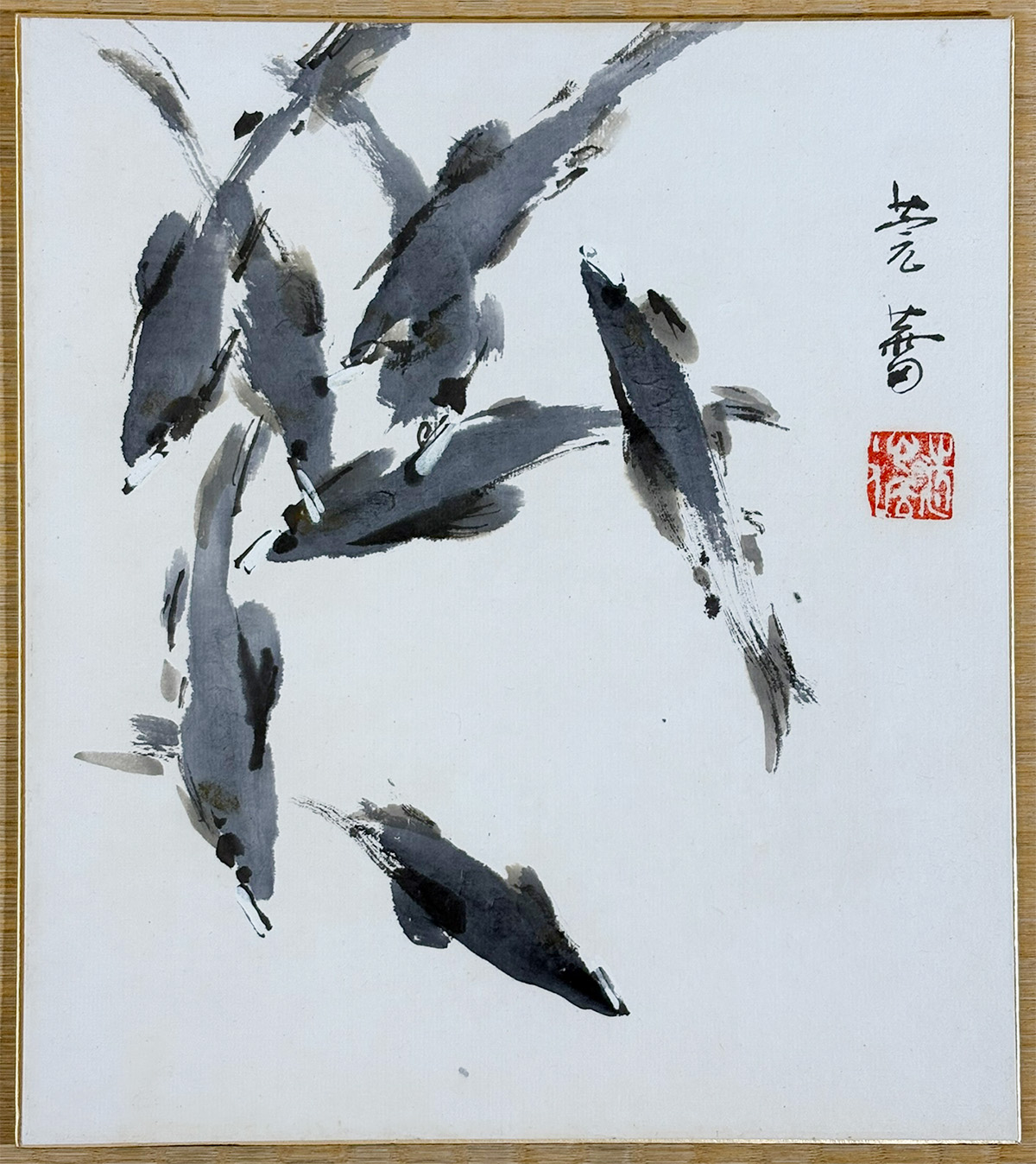群鮎｜色紙