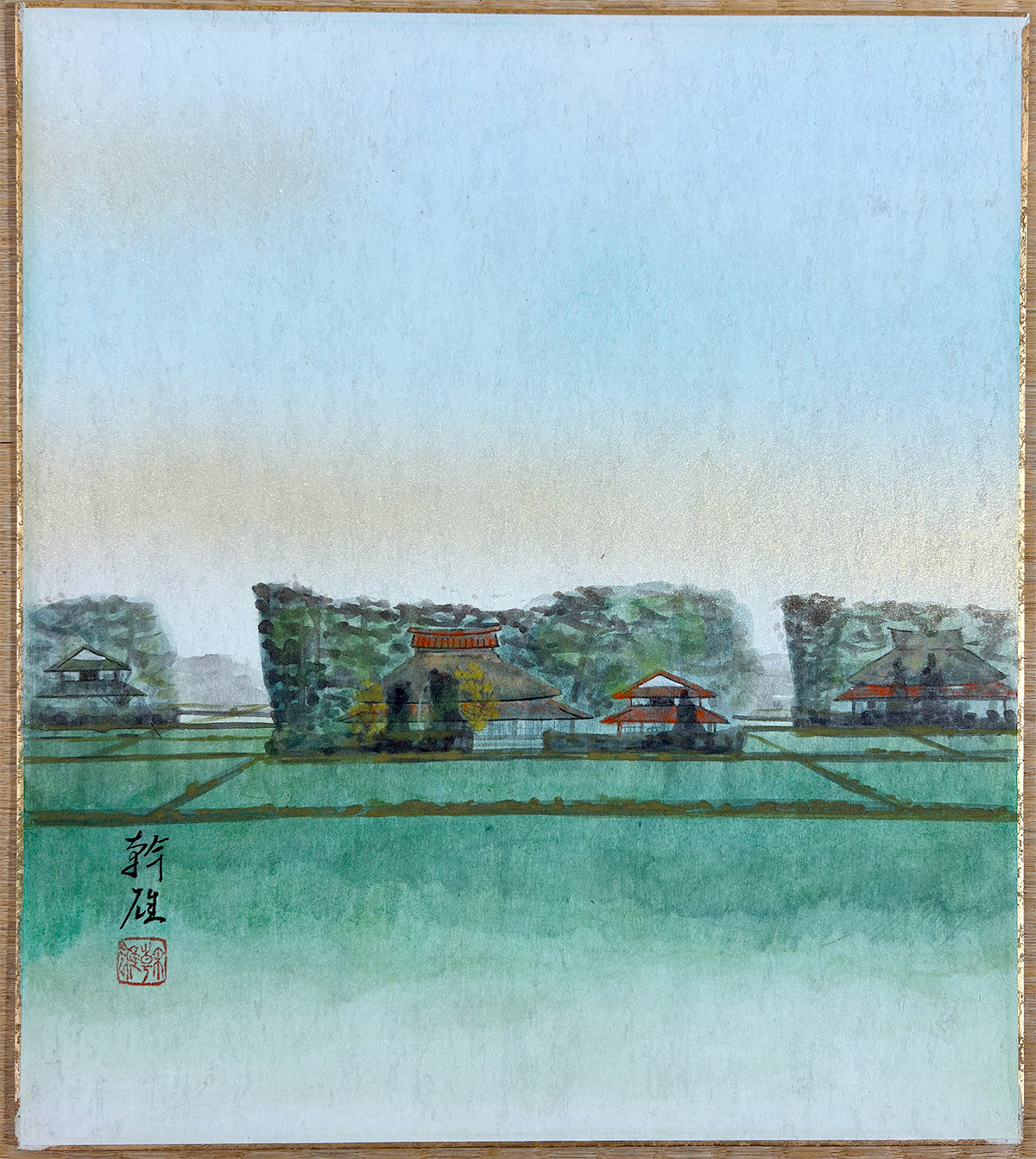 築地松｜色紙