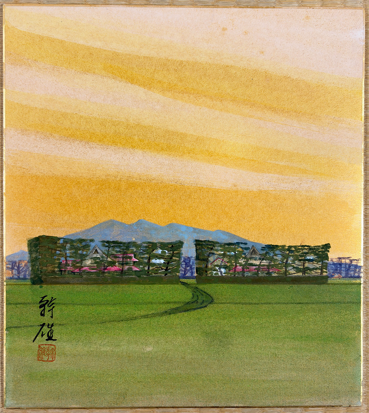 築地松｜色紙