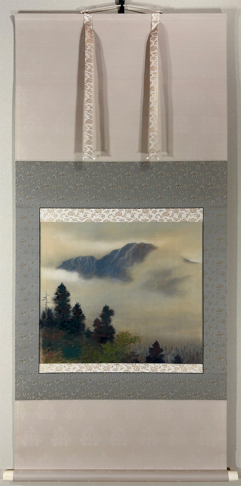 彩色山水