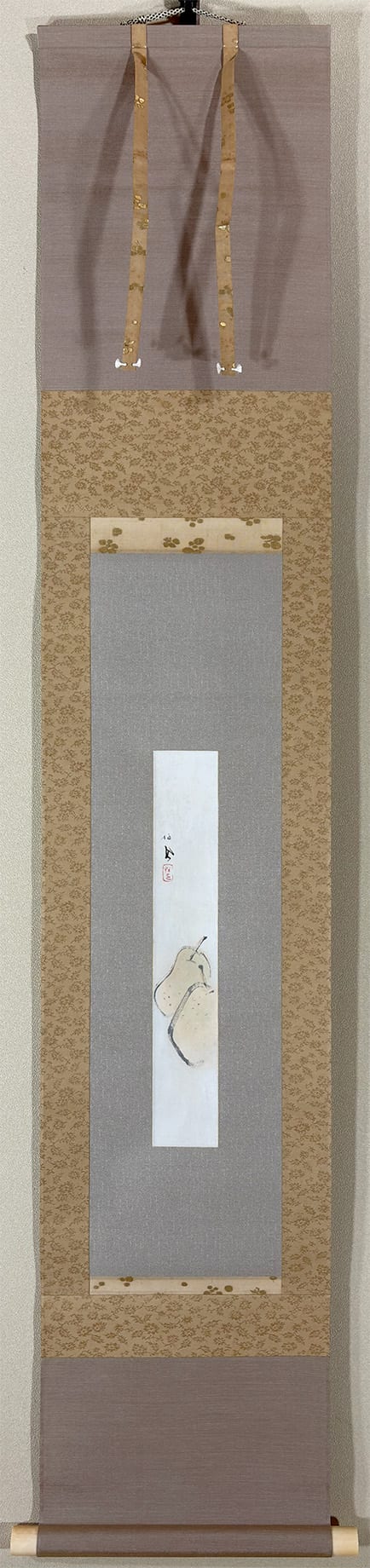 梨子｜ミニ掛軸