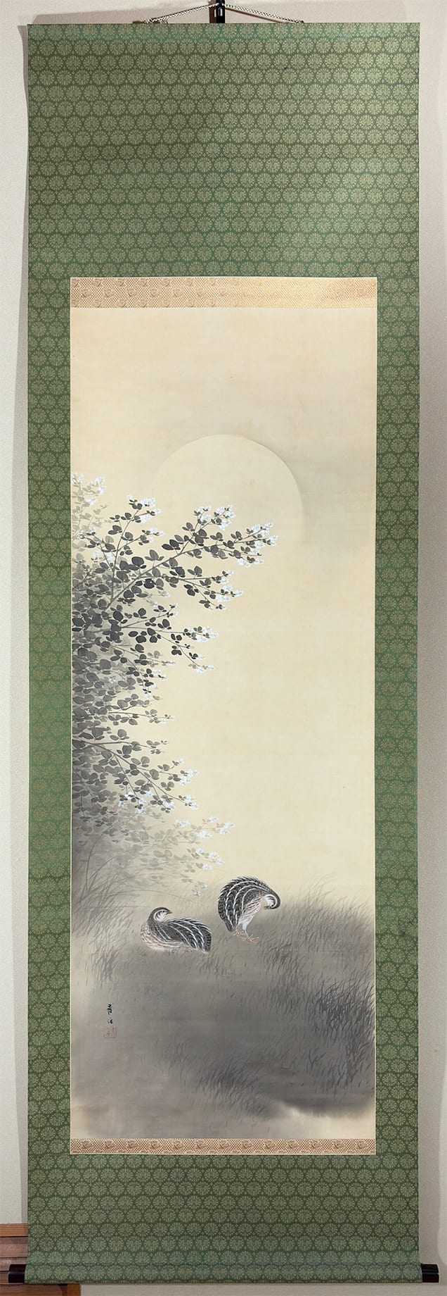 月下萩鶉