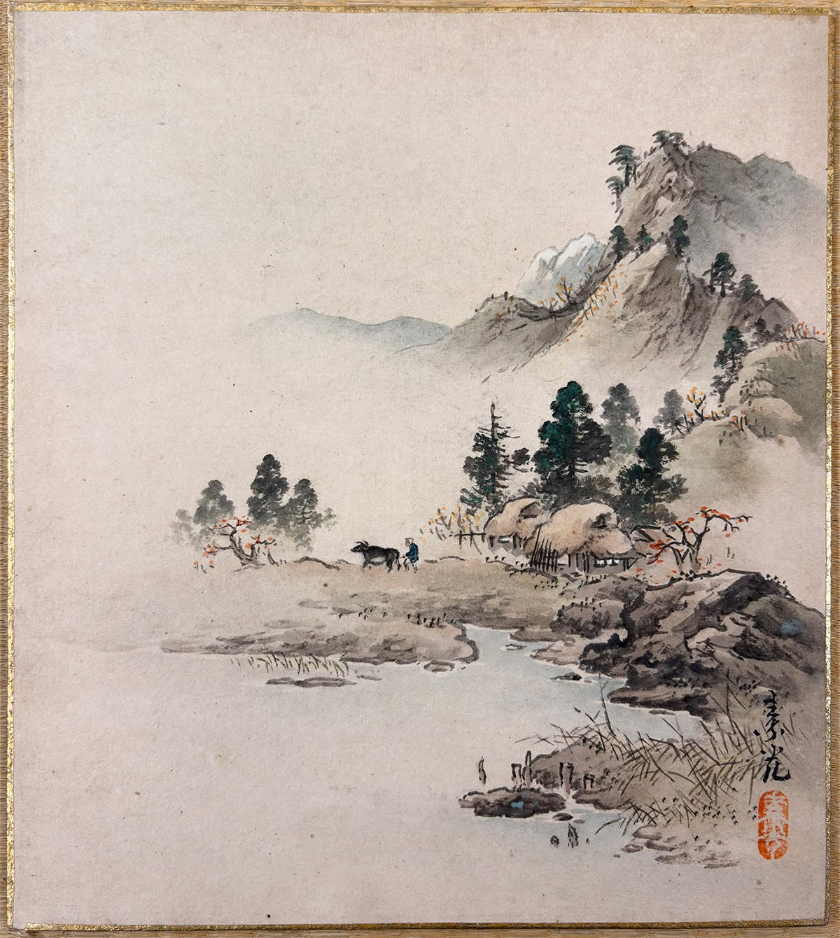 滝山水｜色紙