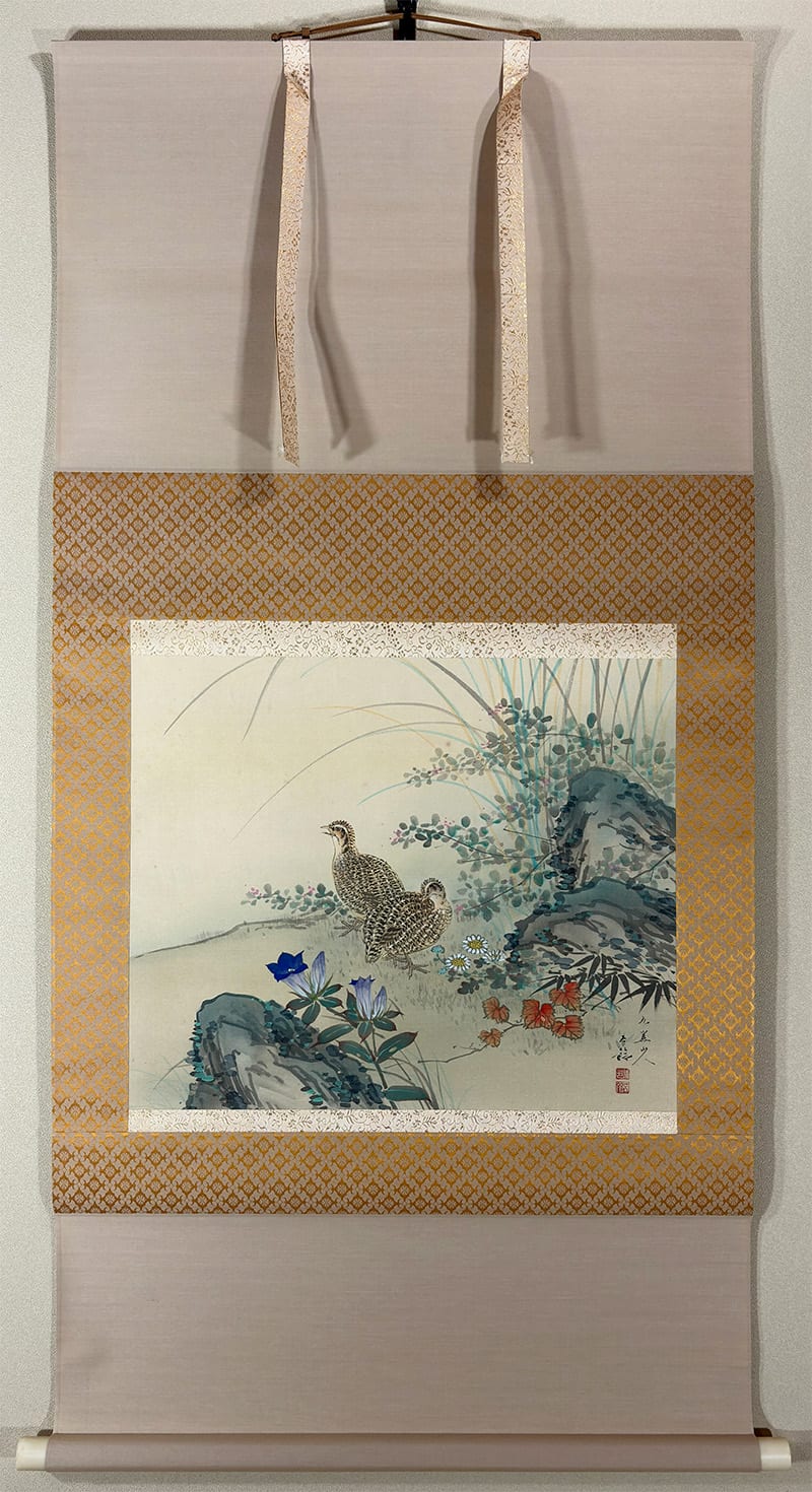 秋草鶉