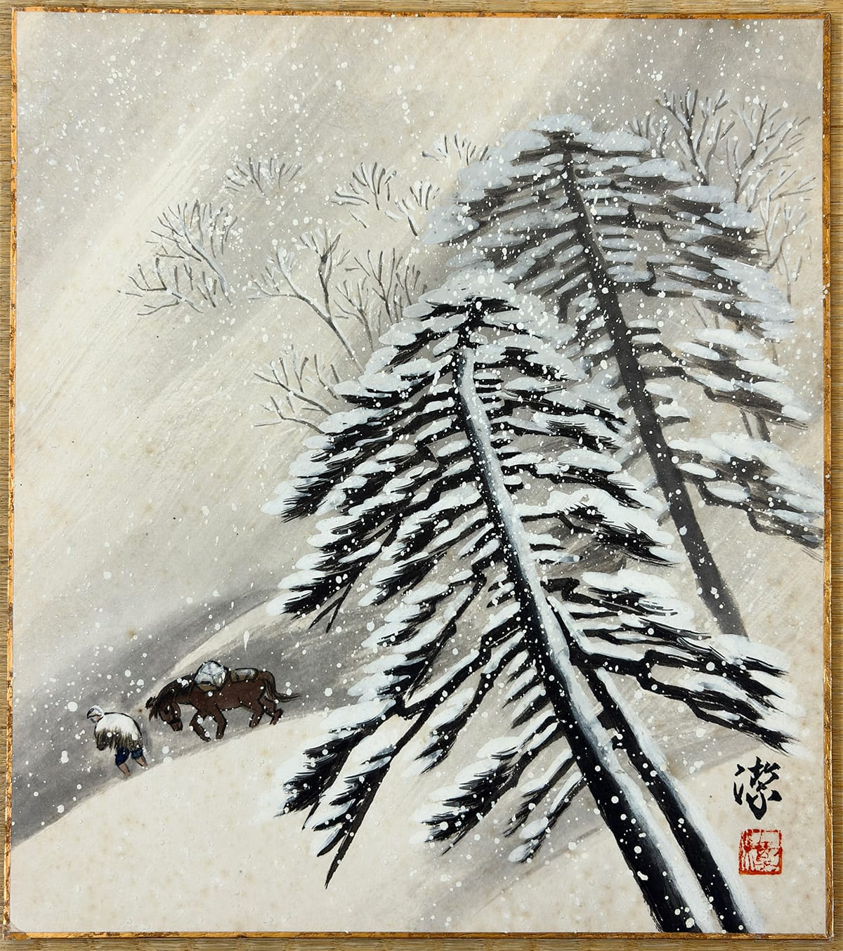 雪景帰路 [A]｜色紙