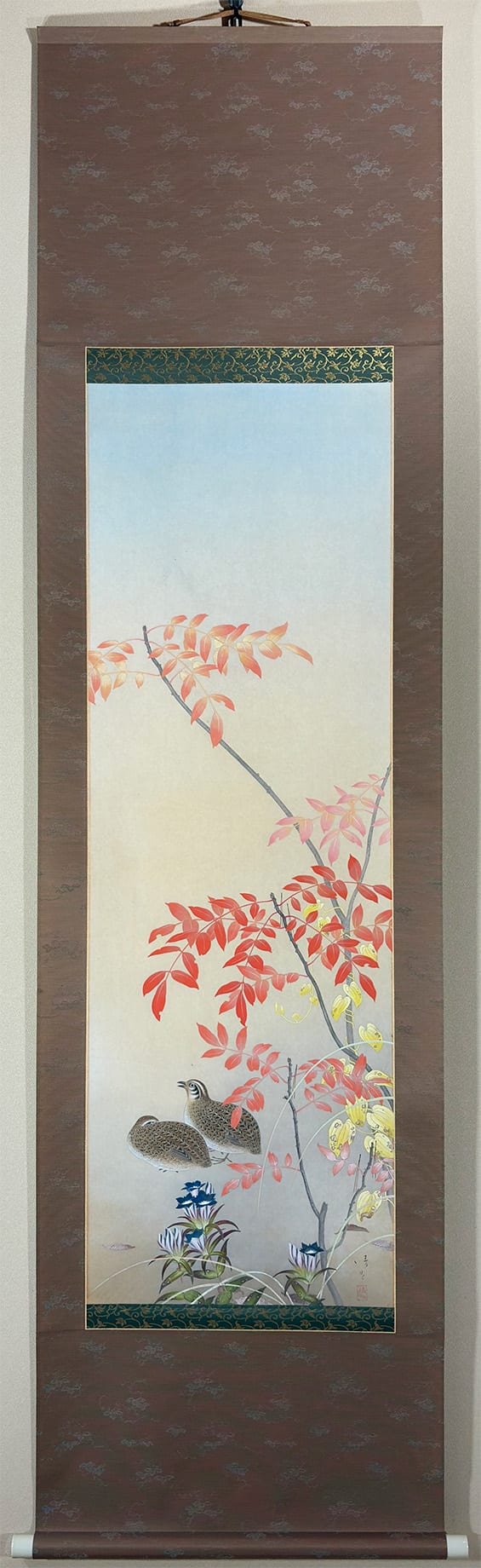 秋色雙鶉