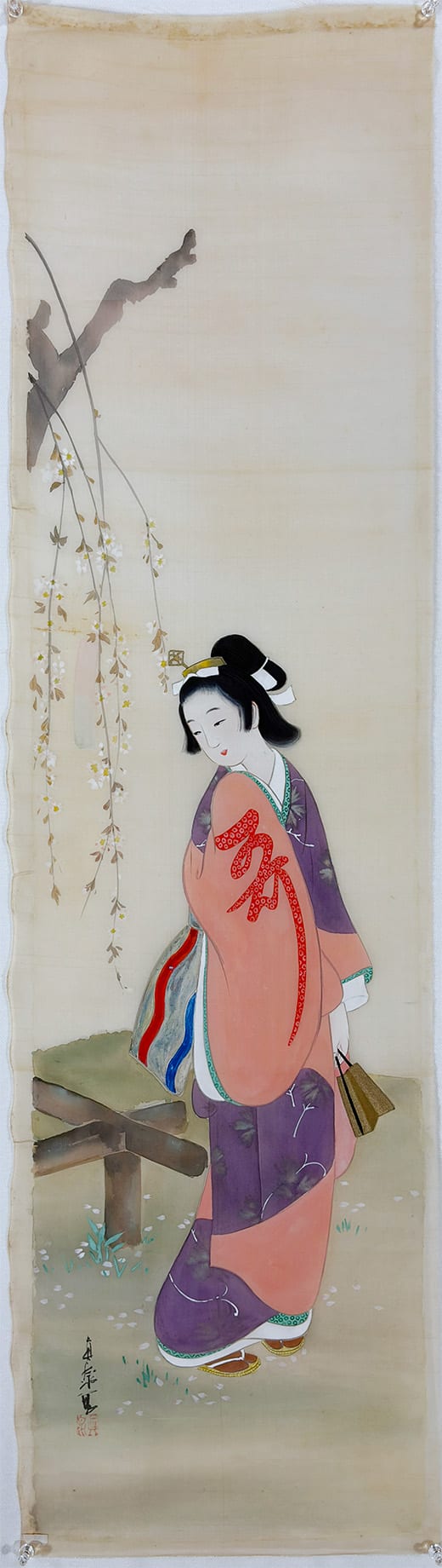 桜花美人｜まくり・未表装