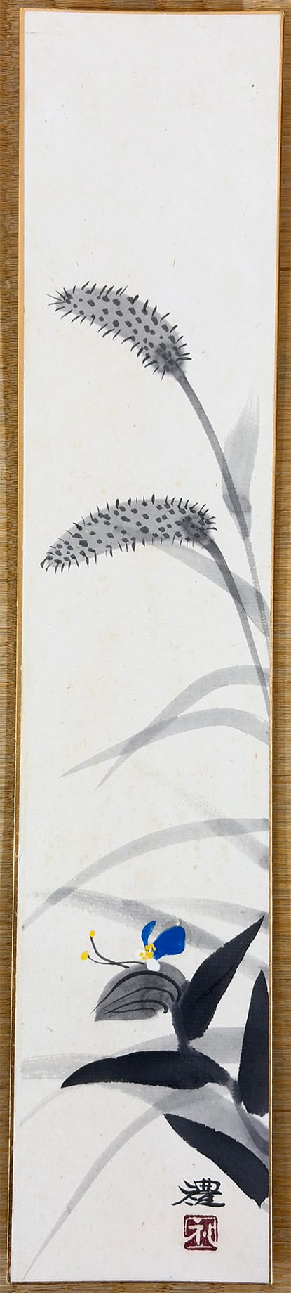 つゆ草|広幅短冊