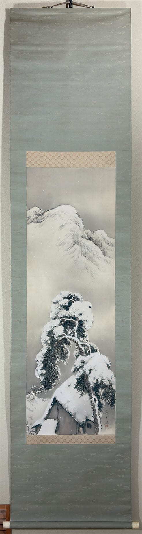 雪景山家