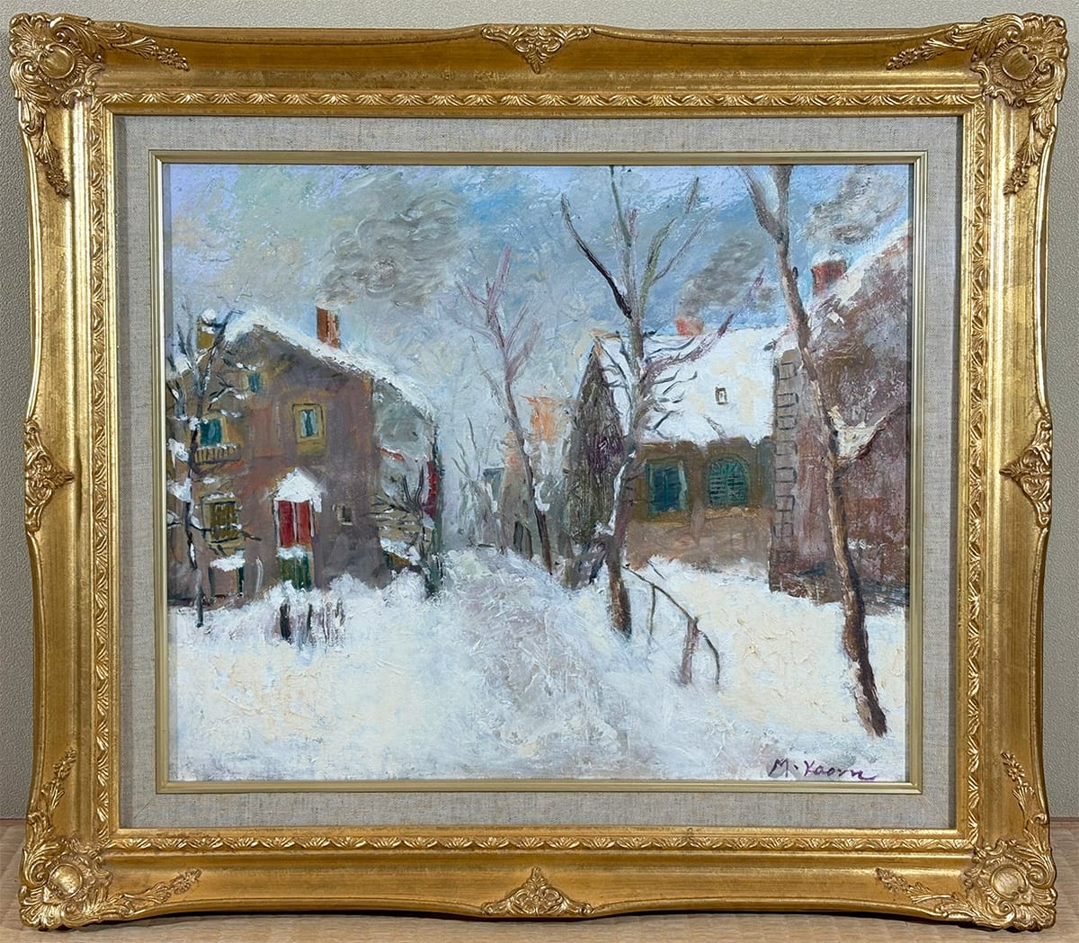 冬景色｜額（油彩・8号）