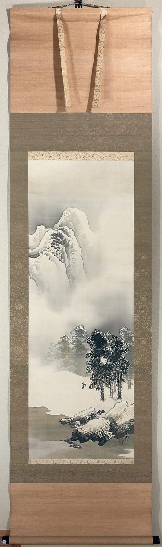雪中山水