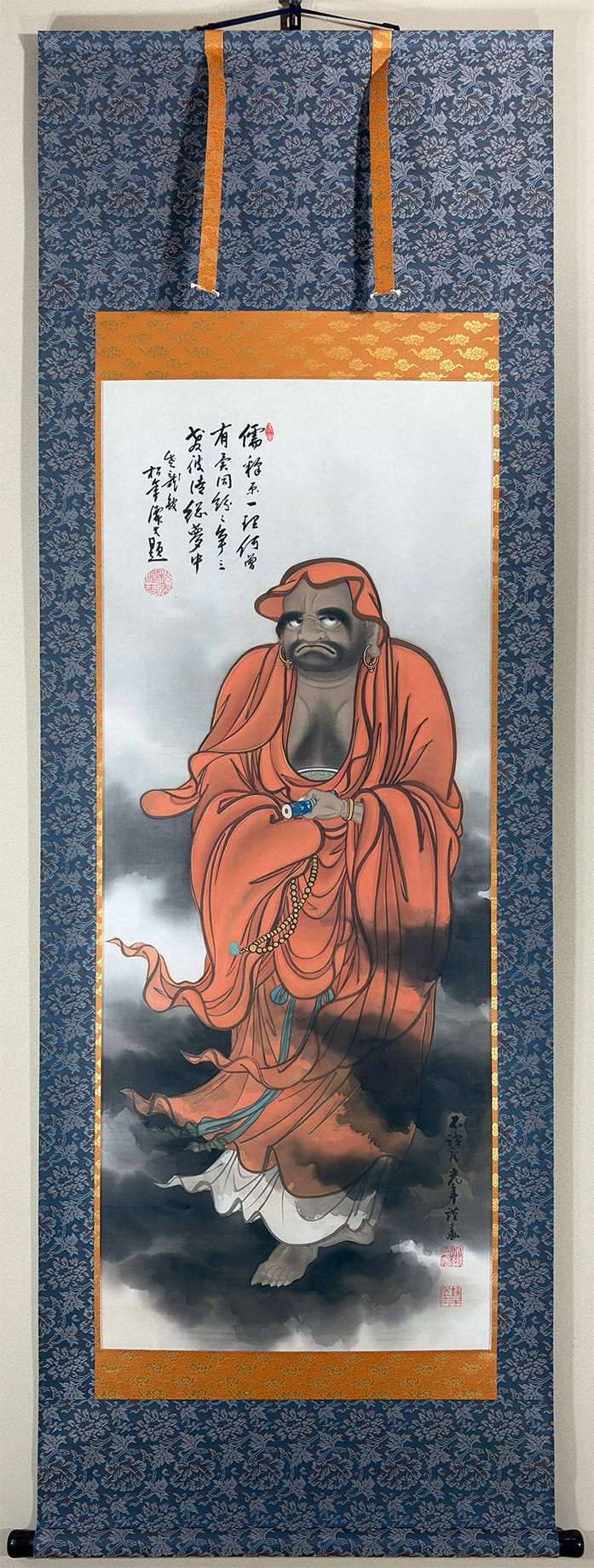 【合作】雲上達磨大師（賛・鈴木松年）