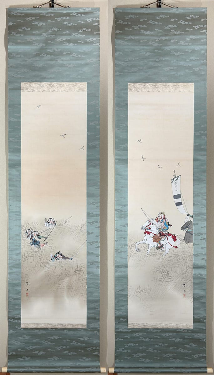 後三年役「義家知伏」｜双幅