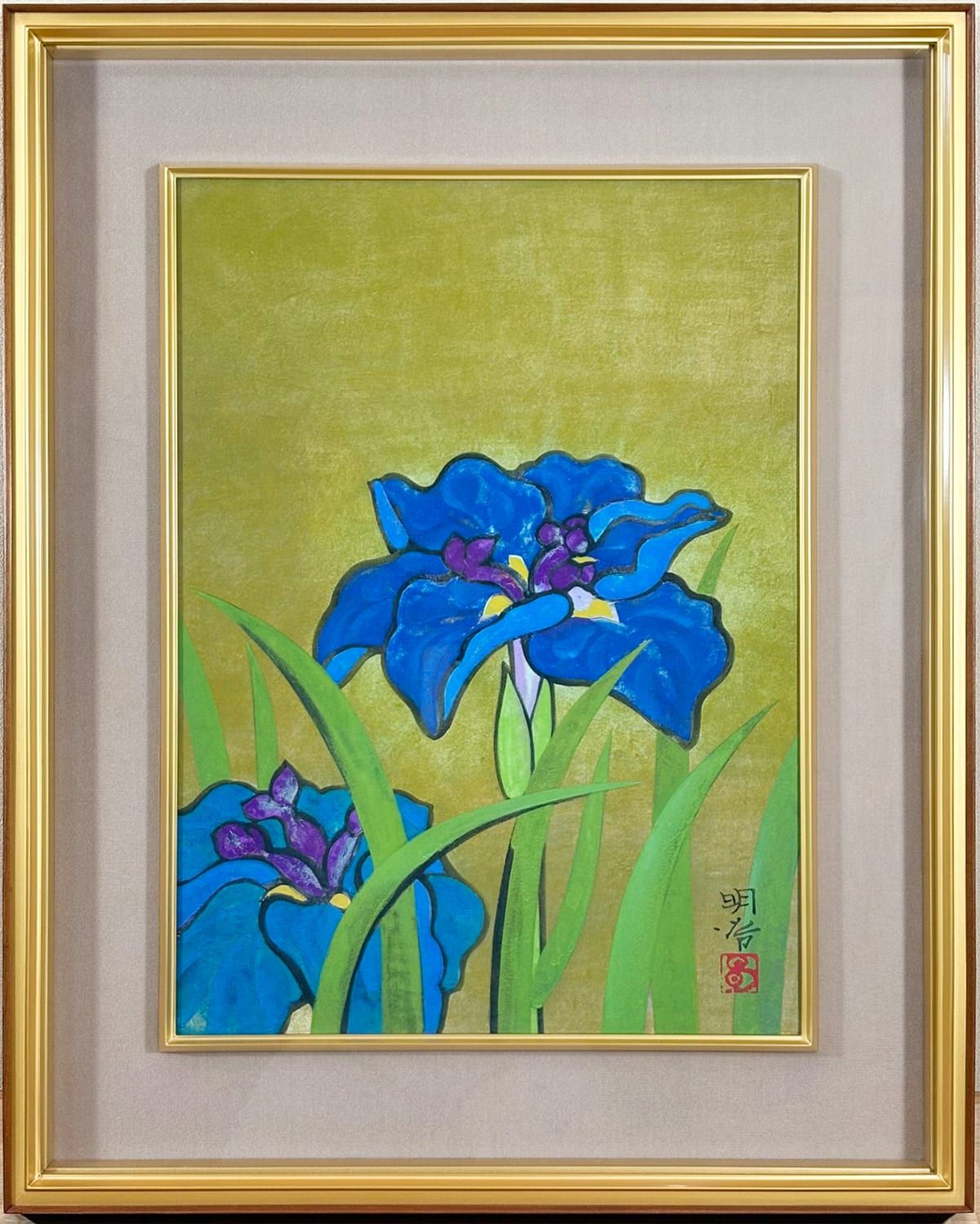 菖蒲｜額（本画・8号）