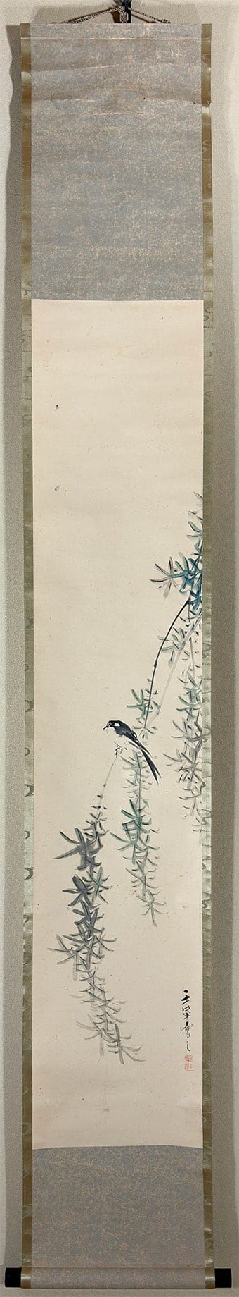 柳に燕
