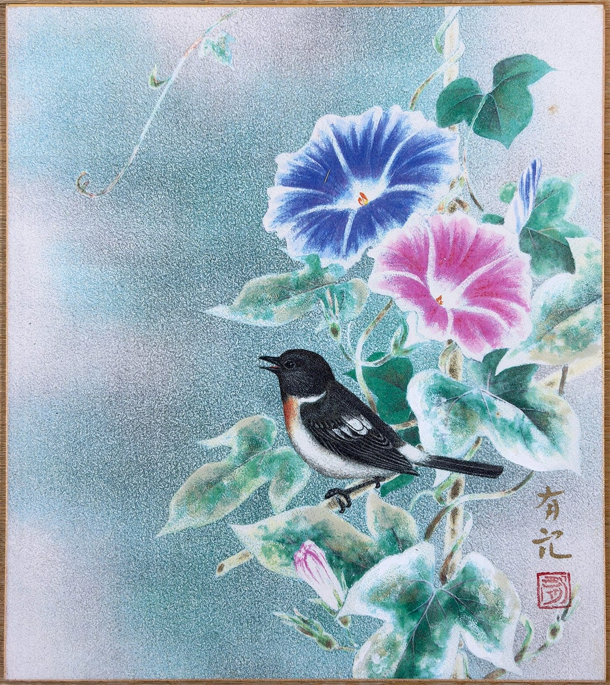 朝顔 [文月]｜色紙