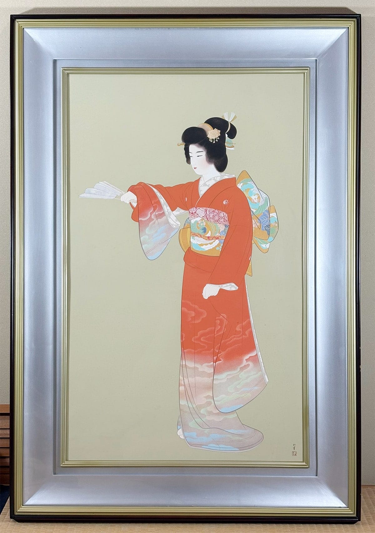 絵画・額装】序の舞｜額（カラーリトグラフ・シルクスクリーン