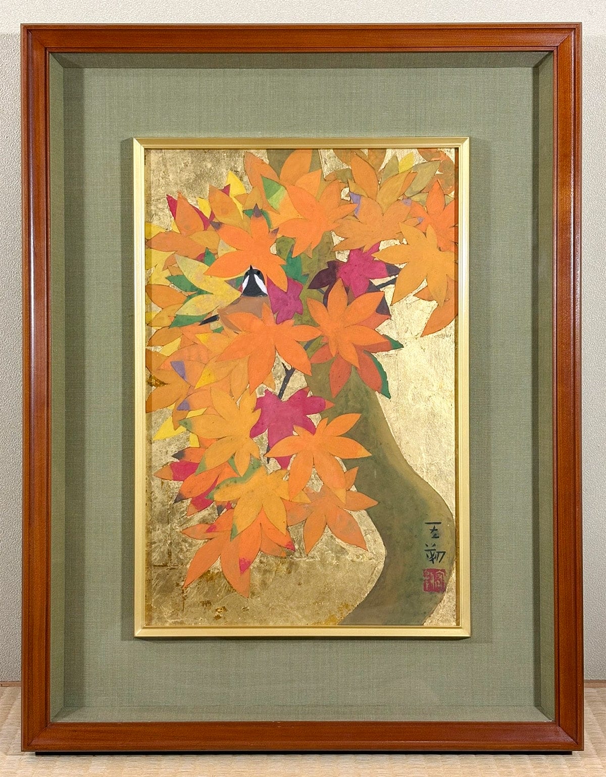 絵画・額装】紅葉｜額（P6号） - 沢 宏靱 作｜掛軸販売・通販・買取の