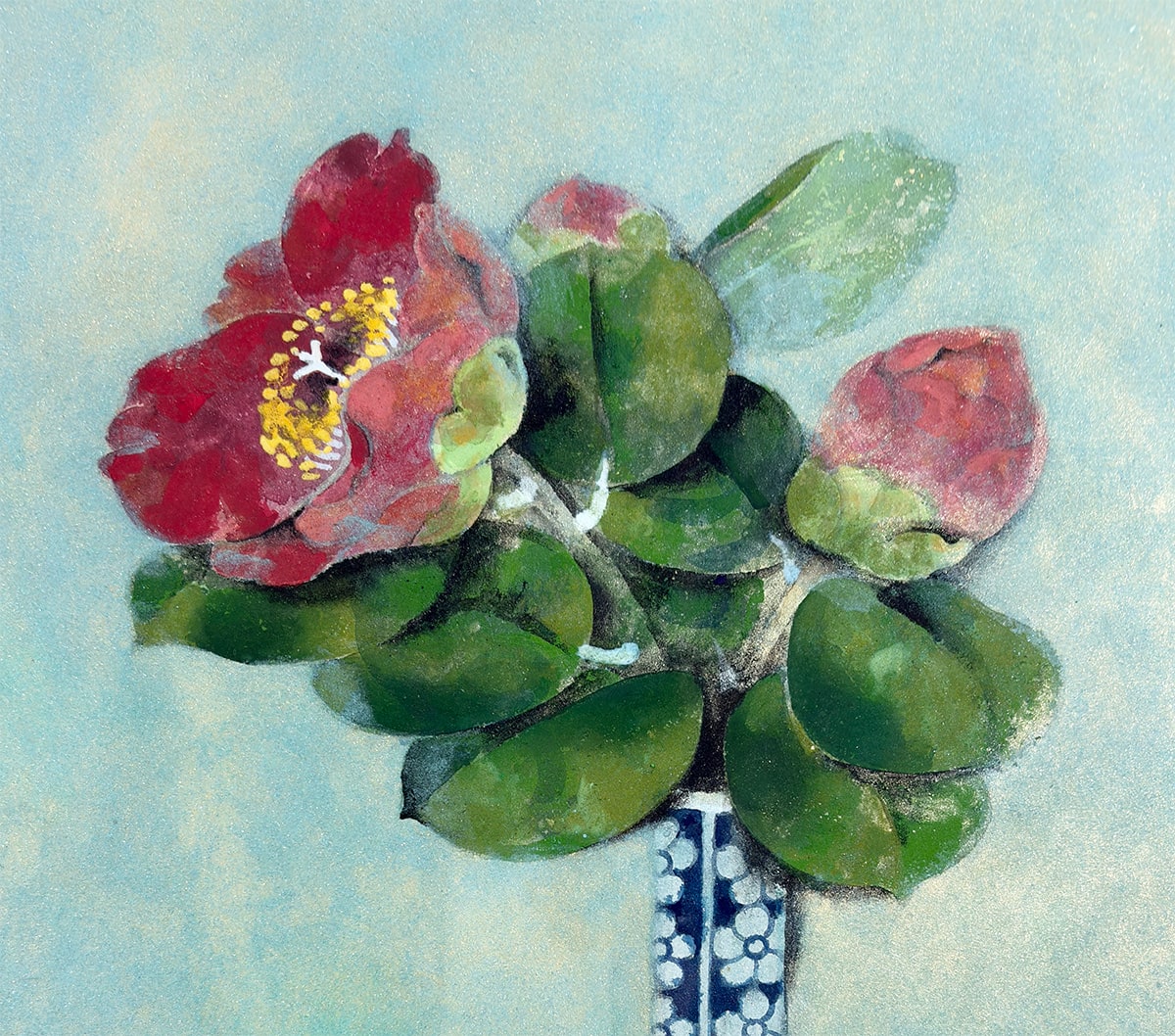 絵画・額装】紅椿｜額（8号） - 木村 広吉 作｜掛軸販売・通販・買取の