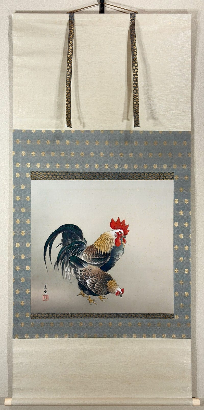 閑庭雙鷄