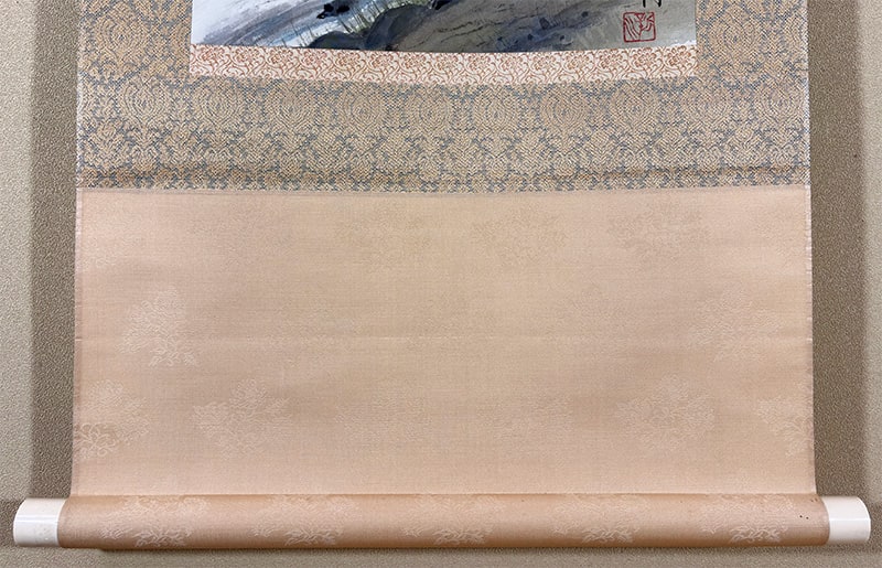 西野 新川 【山雨一辺】 掛軸 詳細写真