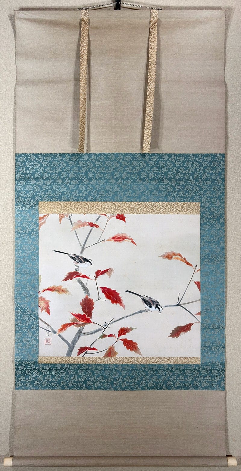 崎山 木芳 【錦秋】 掛軸 - Sakiyama Mokuhou, Japanese hanging scroll (kakejiku)