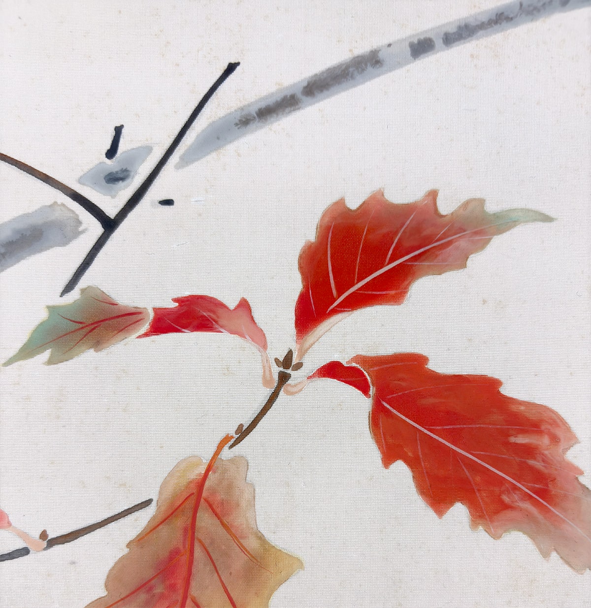 崎山 木芳 【錦秋】 掛軸 詳細写真