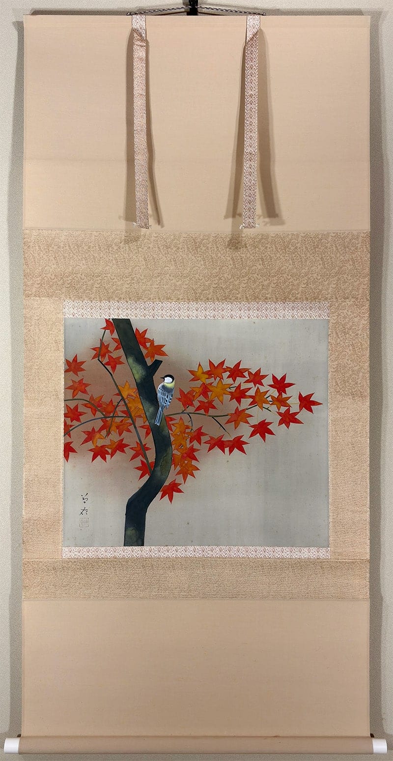 貴道 草衣 【霜秋】 掛軸 - Kidou Soui, Japanese hanging scroll (kakejiku)