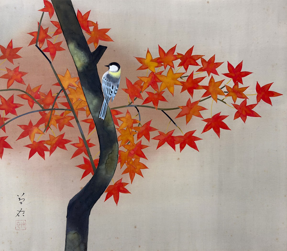 貴道 草衣 【霜秋】 掛軸 詳細写真