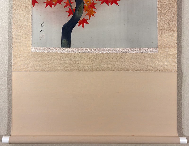 貴道 草衣 【霜秋】 掛軸 詳細写真