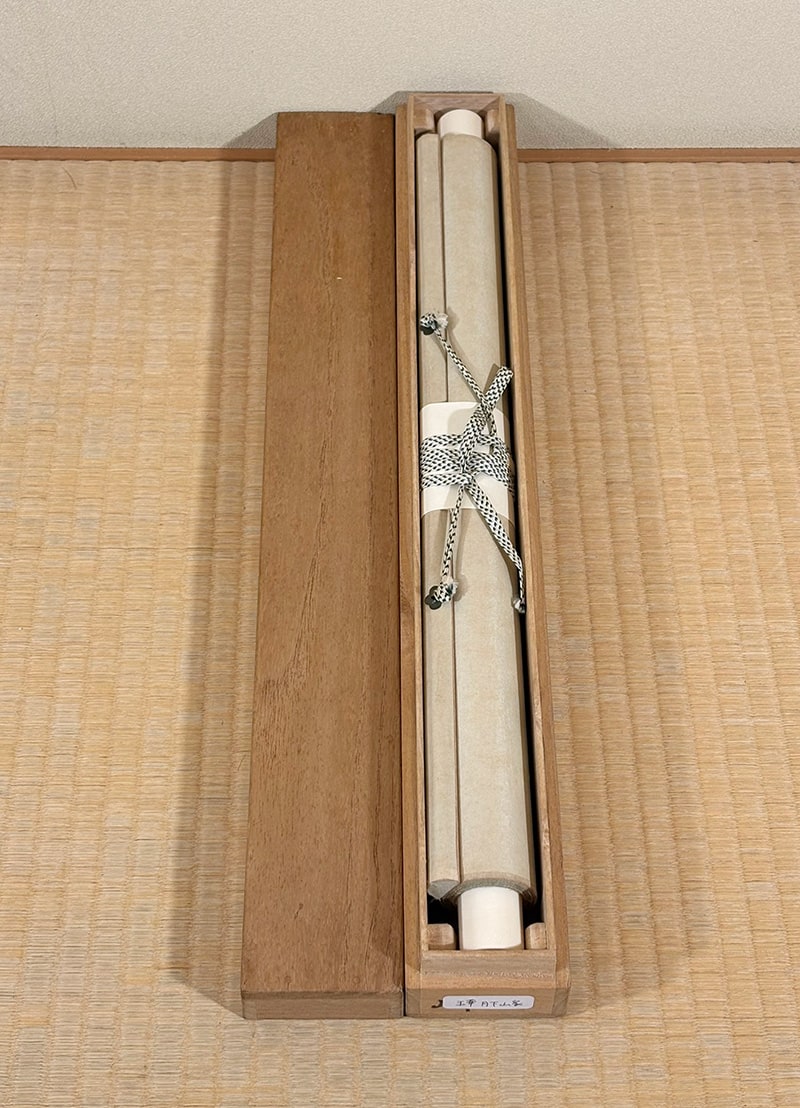 田平 玉華 【月下山家｜ミニ掛軸】 掛軸 詳細写真