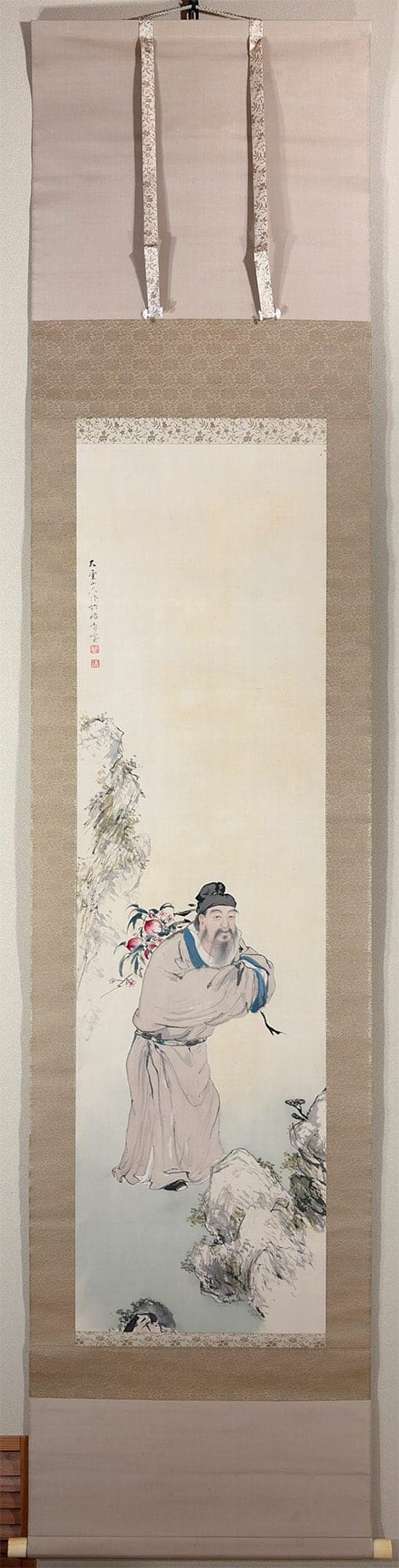 小村 大雲 【寿星東方朔】 掛軸 - Omura Taiun, Japanese hanging scroll (kakejiku)