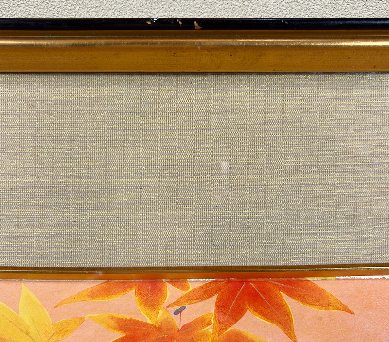 野々内 保太郎 【紅葉小禽｜額（色紙4号）】 掛軸 詳細写真