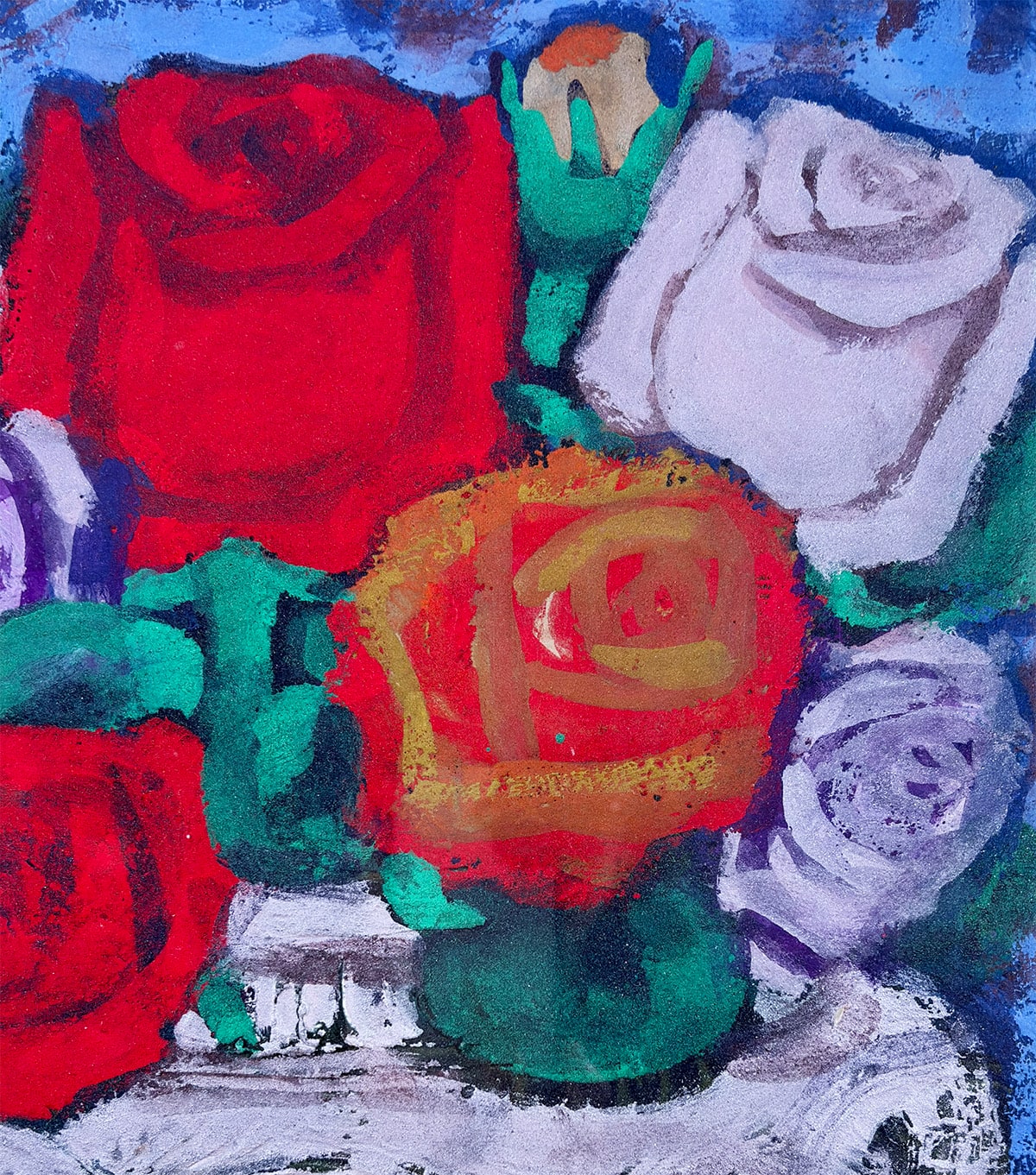 幸田 暁治 【薔薇｜額（8号）】 絵画・額装 詳細写真