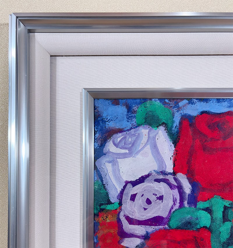 幸田 暁治 【薔薇｜額（8号）】 絵画・額装 詳細写真