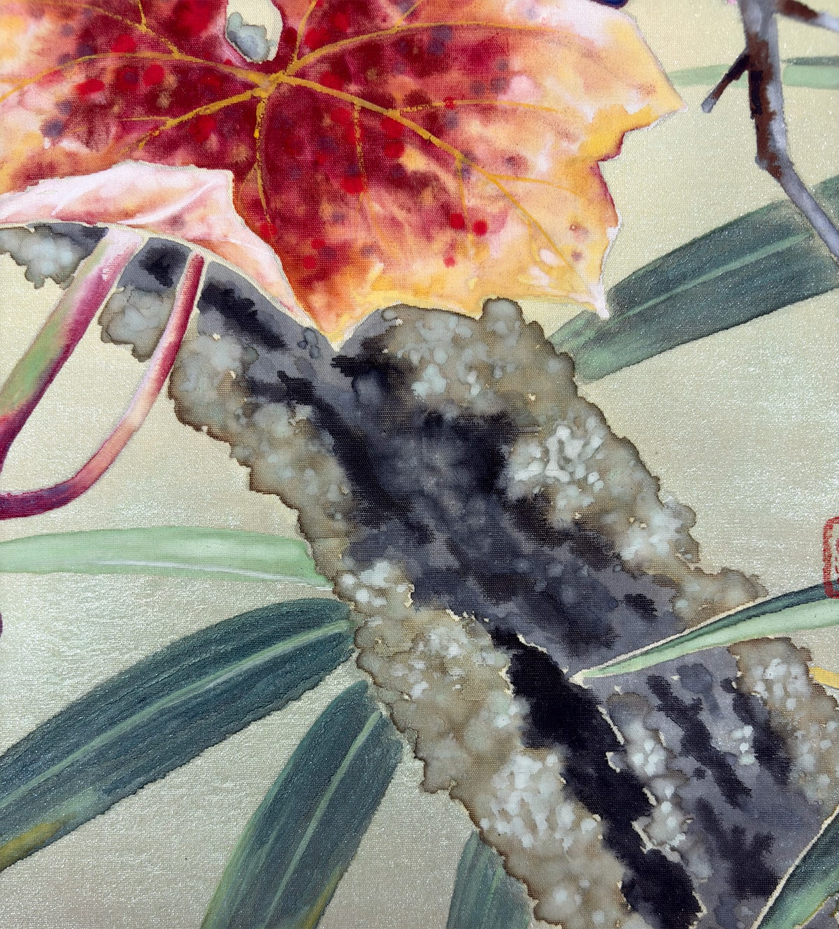 真道 秋皓 【山の秋】 掛軸 詳細写真