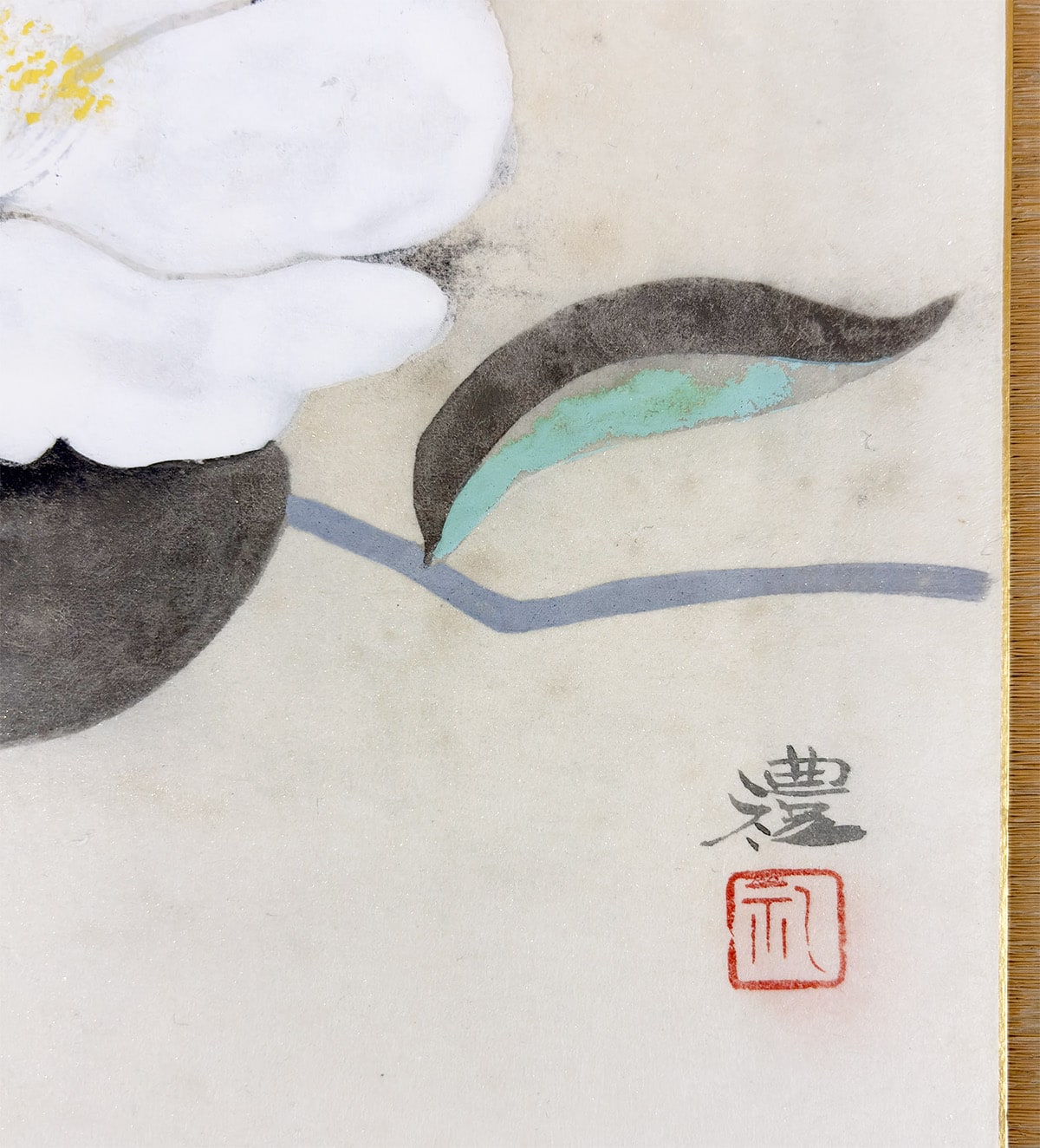 小豆沢 禮 【白椿｜色紙】 色紙・短冊 詳細写真