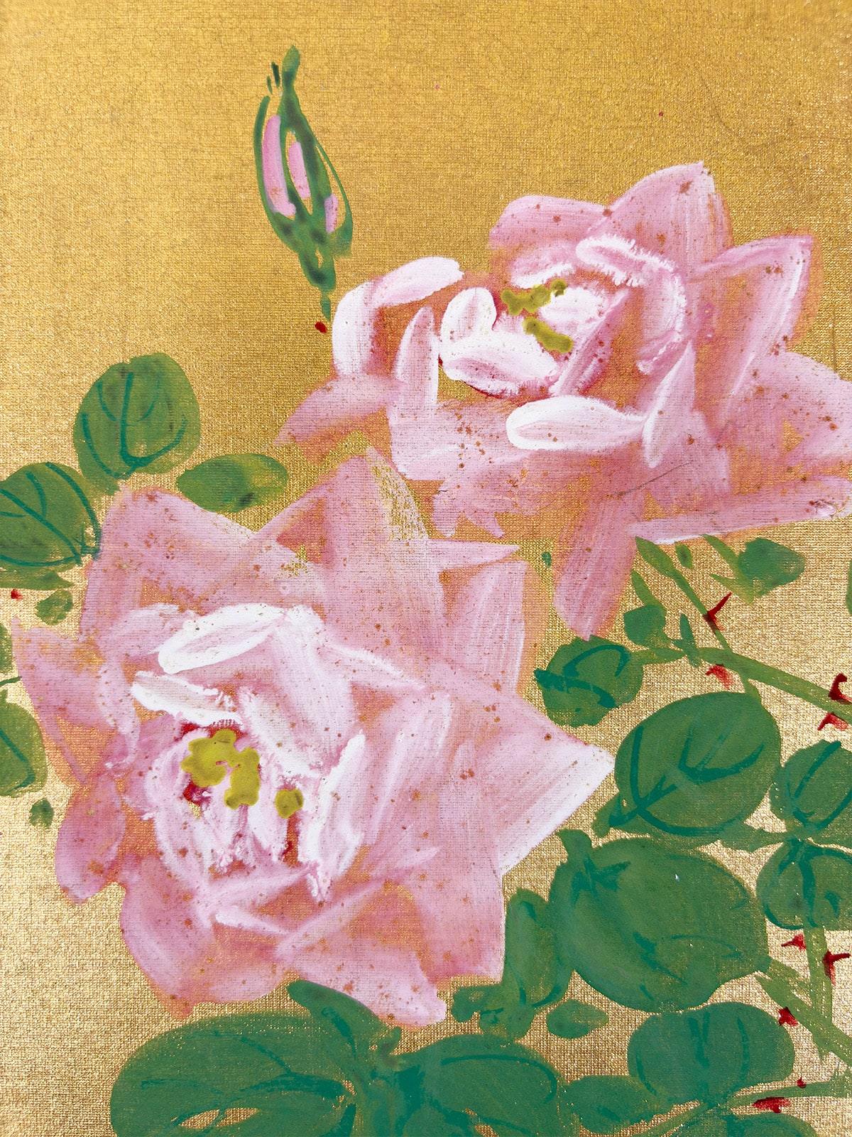 久保田 竹文 【薔薇｜色紙】 色紙・短冊 詳細写真