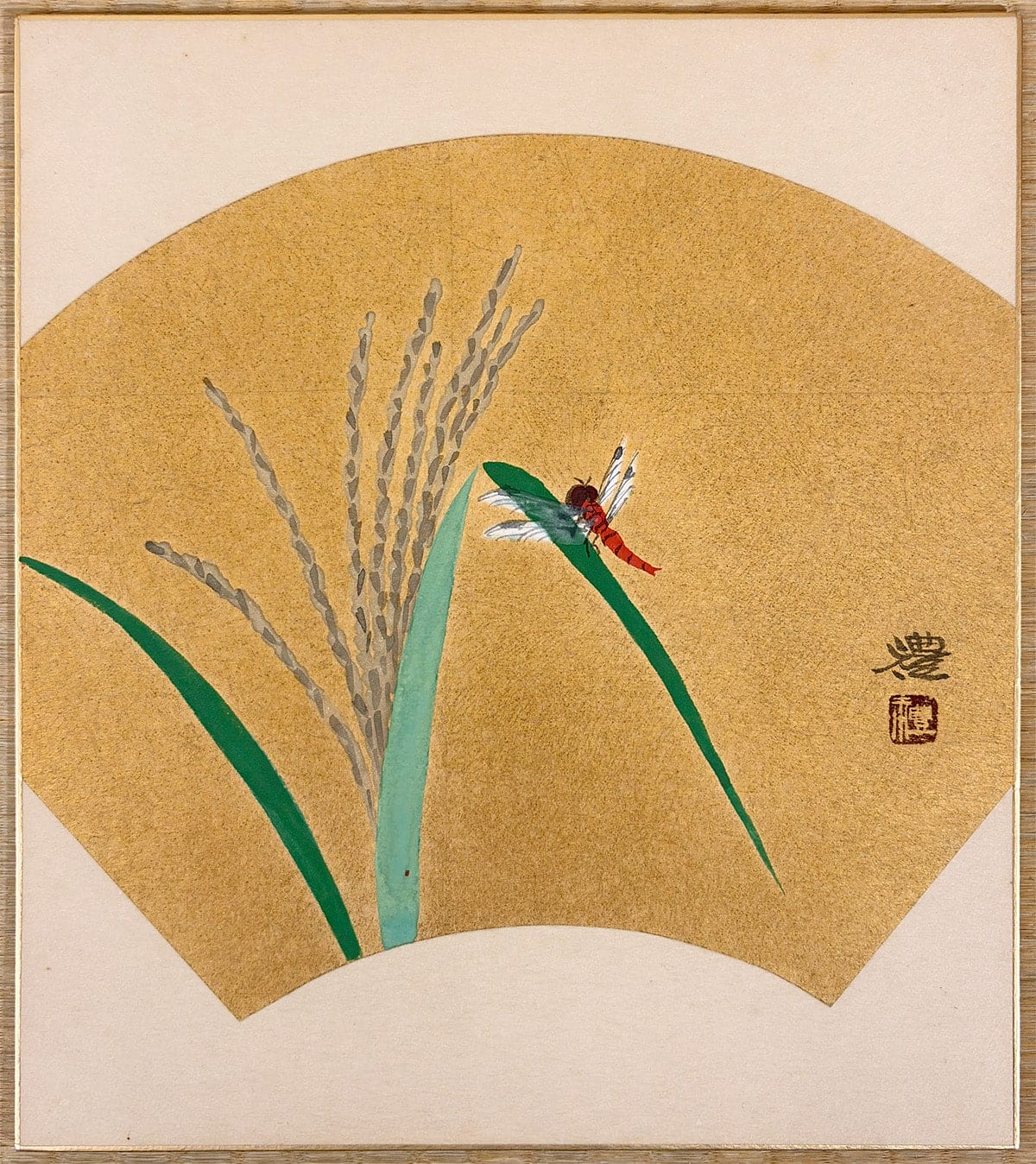 小豆沢 禮 【立秋｜色紙】 色紙・短冊 - Azukizawa Rei, Japanese shikishi and tanzaku board painting