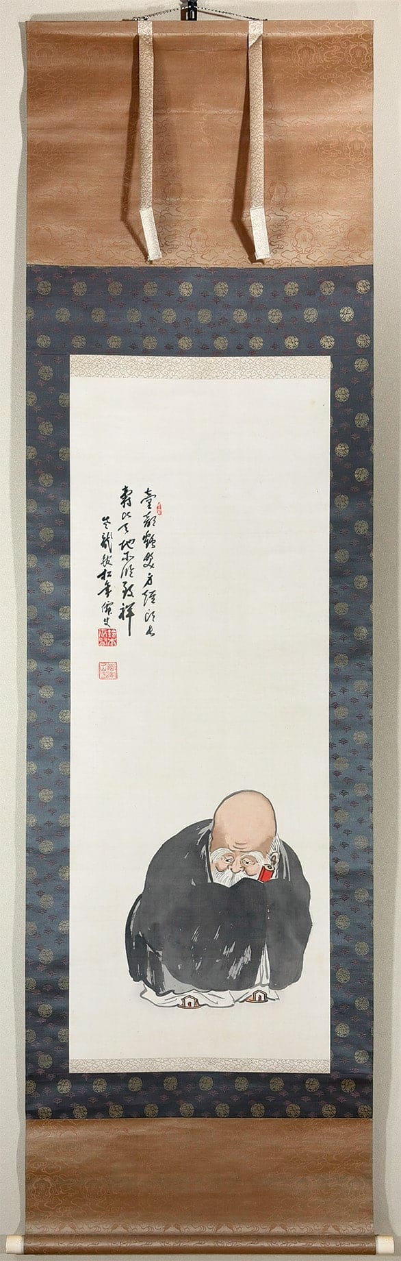 鈴木 松年 【寿星図】 掛軸 - Suzuki Shounen, Japanese hanging scroll (kakejiku)