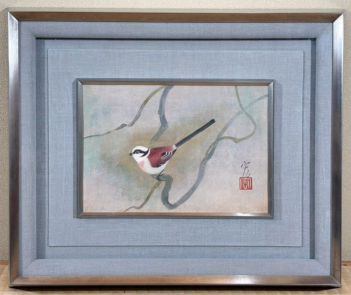 野々内 宏 【柄長（エナガ）｜額】 絵画・額装 - Nonouchi Hiroshi, Japanese framed painting