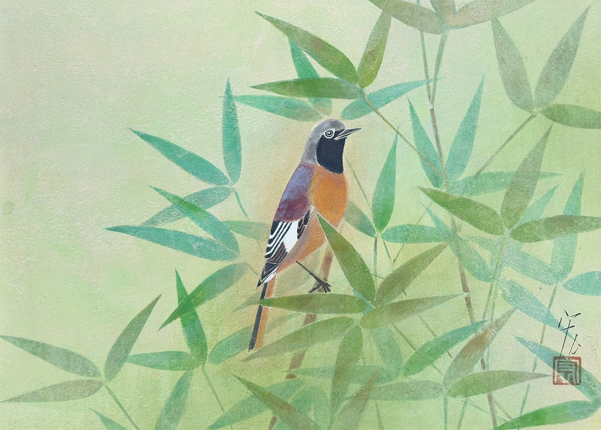 野々内 宏 【常鶲｜額】 絵画・額装 詳細写真