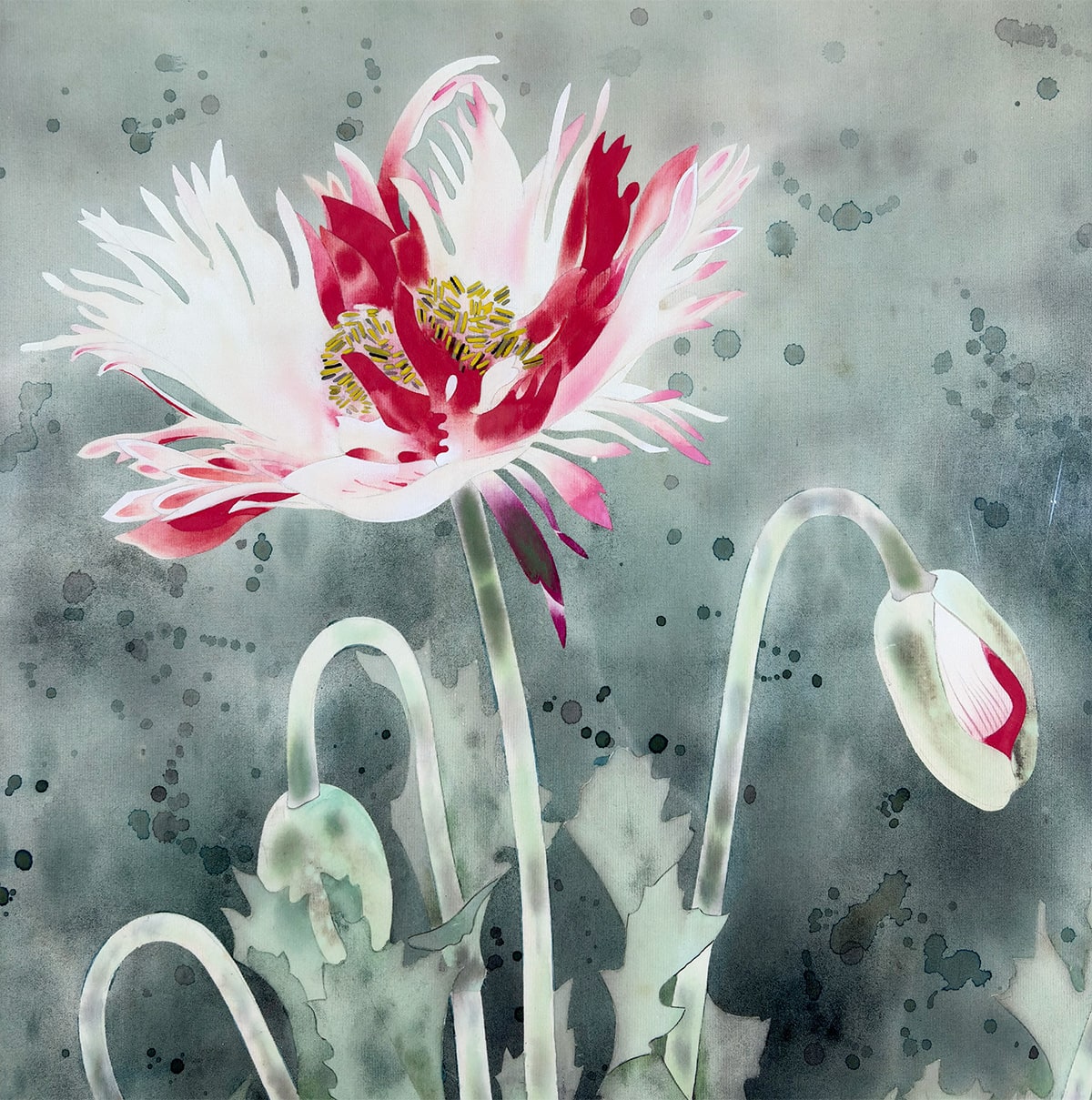 楠本 宗平 【芥子の花｜額（20号）】 絵画・額装 詳細写真