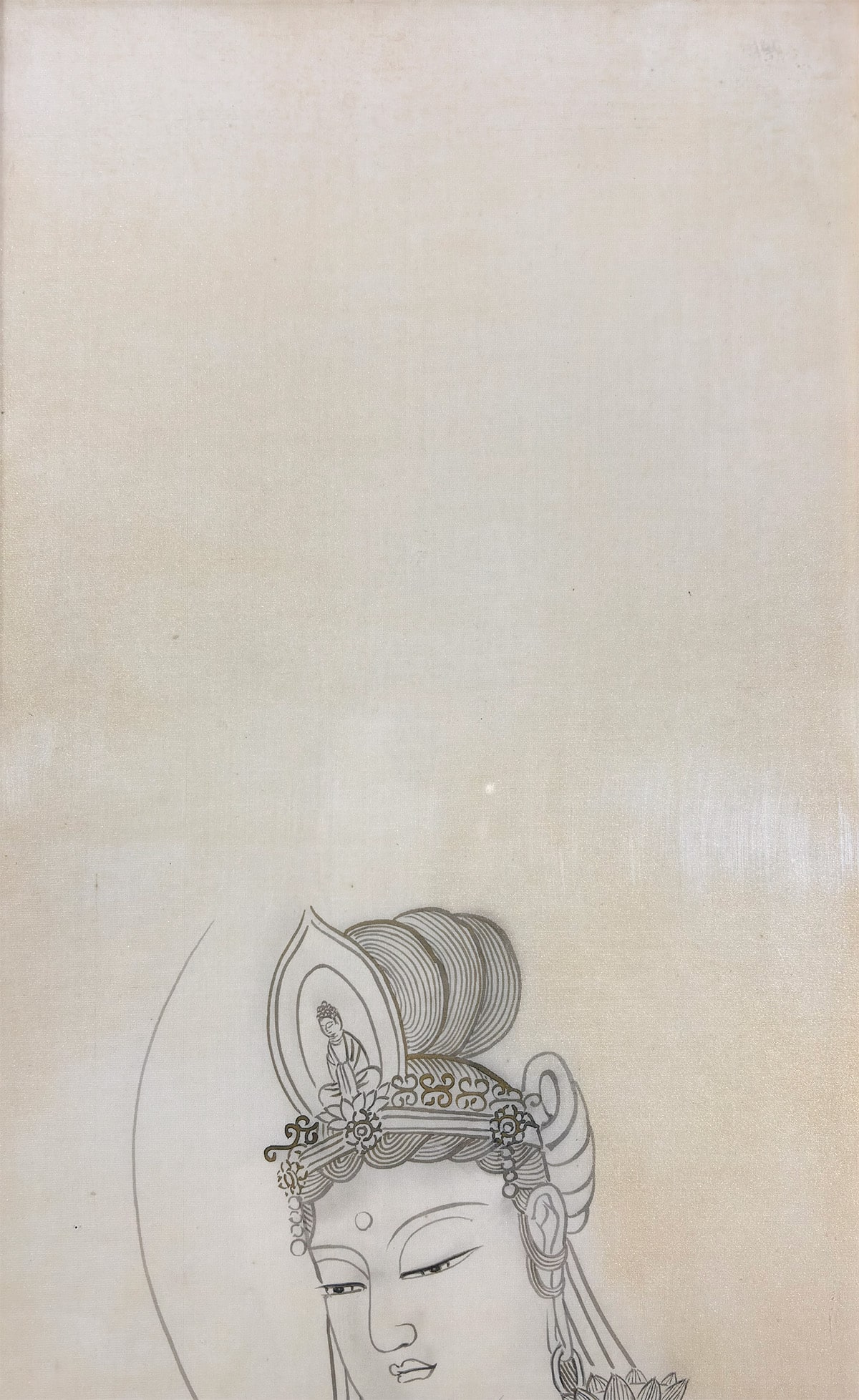 安達 不伝 【慈母観音｜立額】 絵画・額装 詳細写真