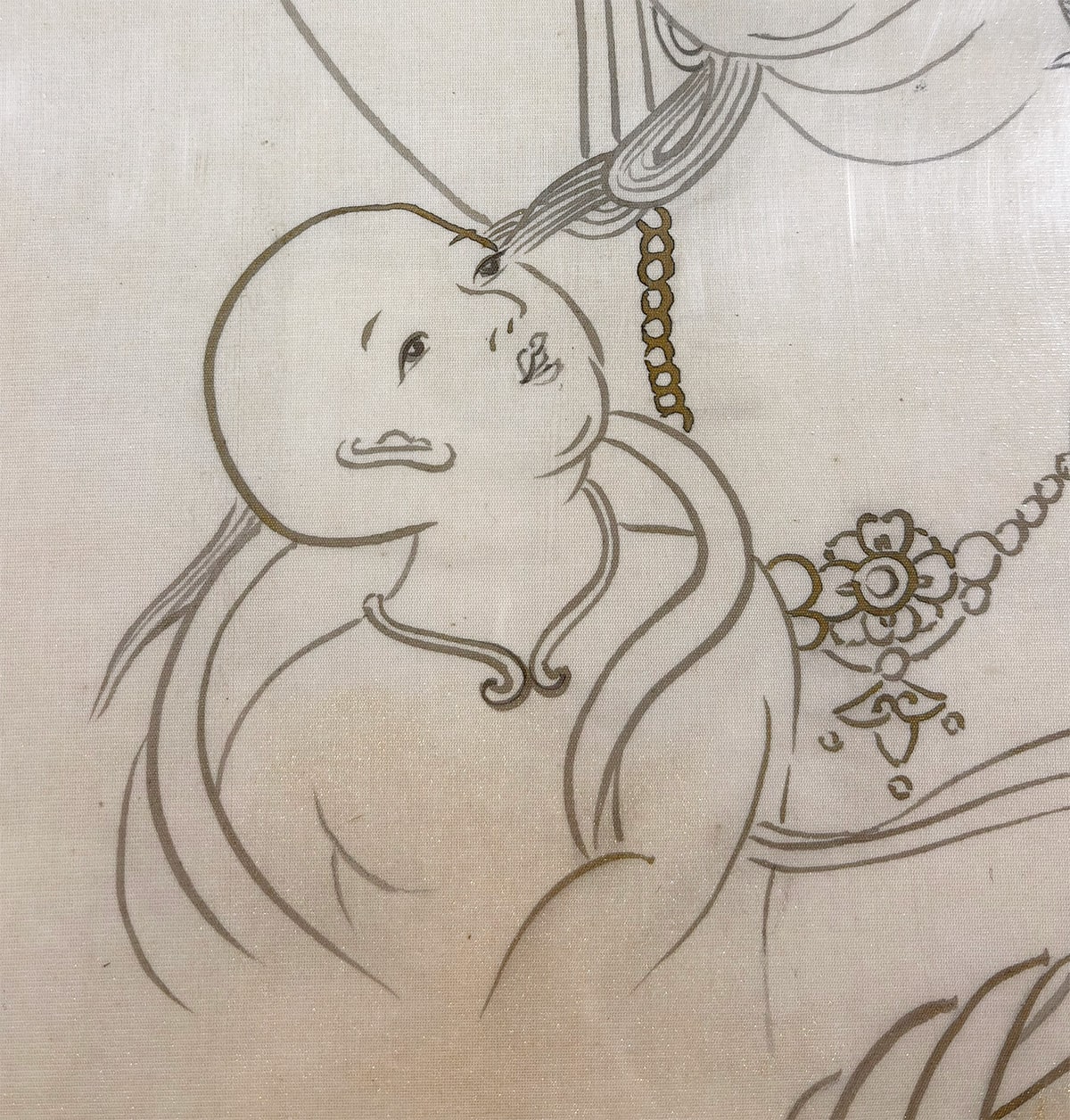 安達 不伝 【慈母観音｜立額】 絵画・額装 詳細写真