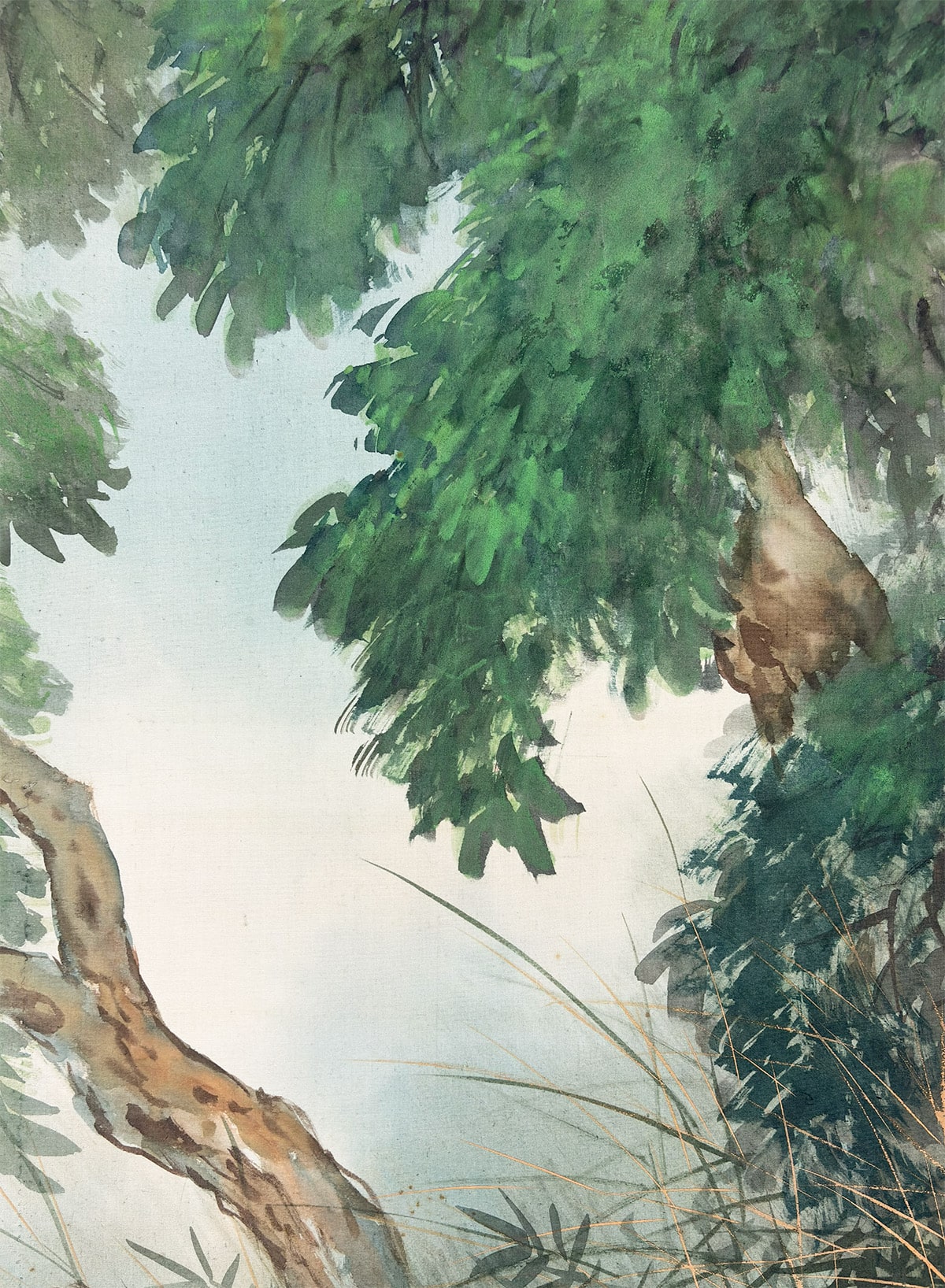 三尾 呉石 【蒼清（猛虎）】 掛軸 詳細写真