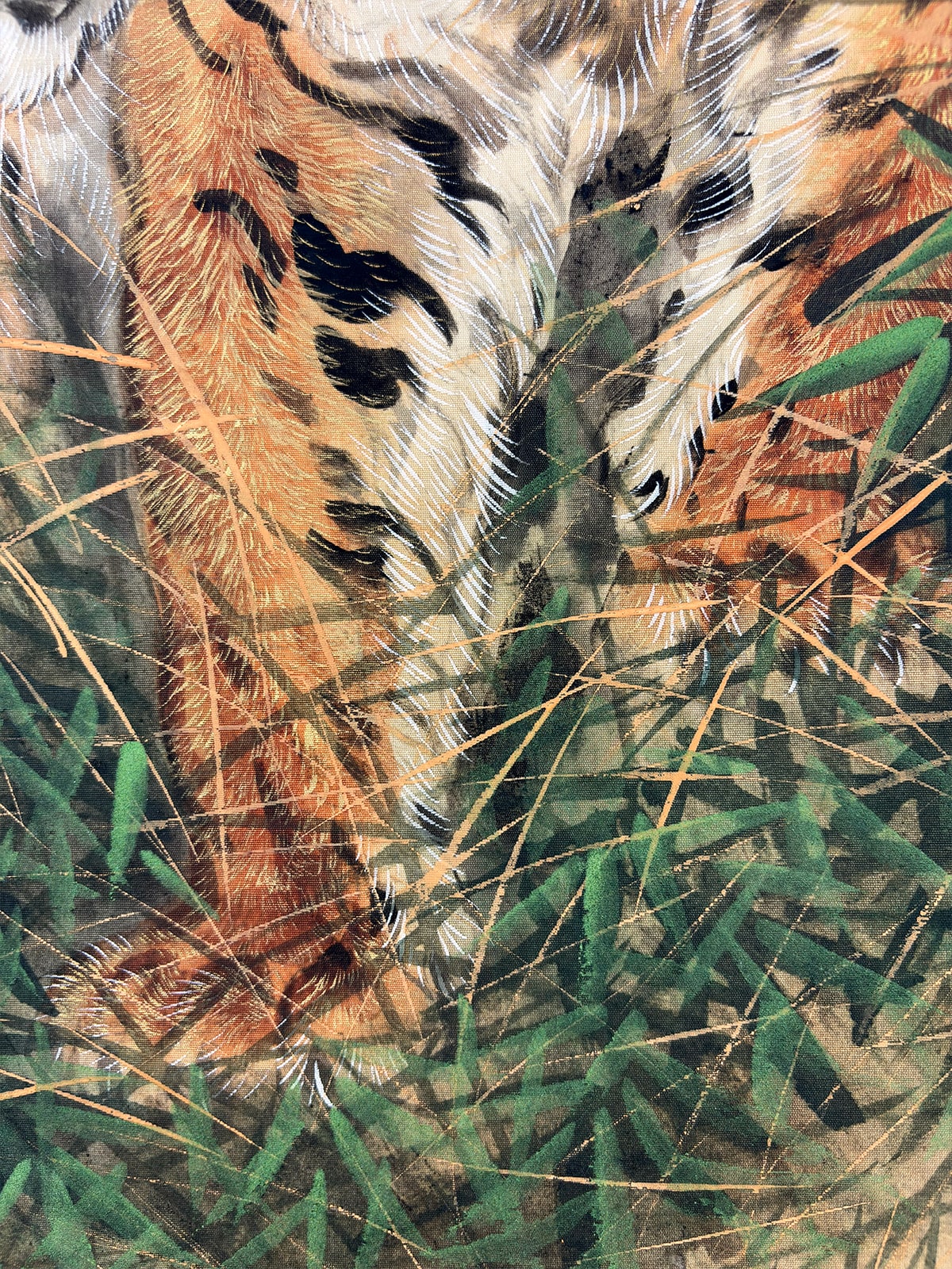 三尾 呉石 【蒼清（猛虎）】 掛軸 詳細写真