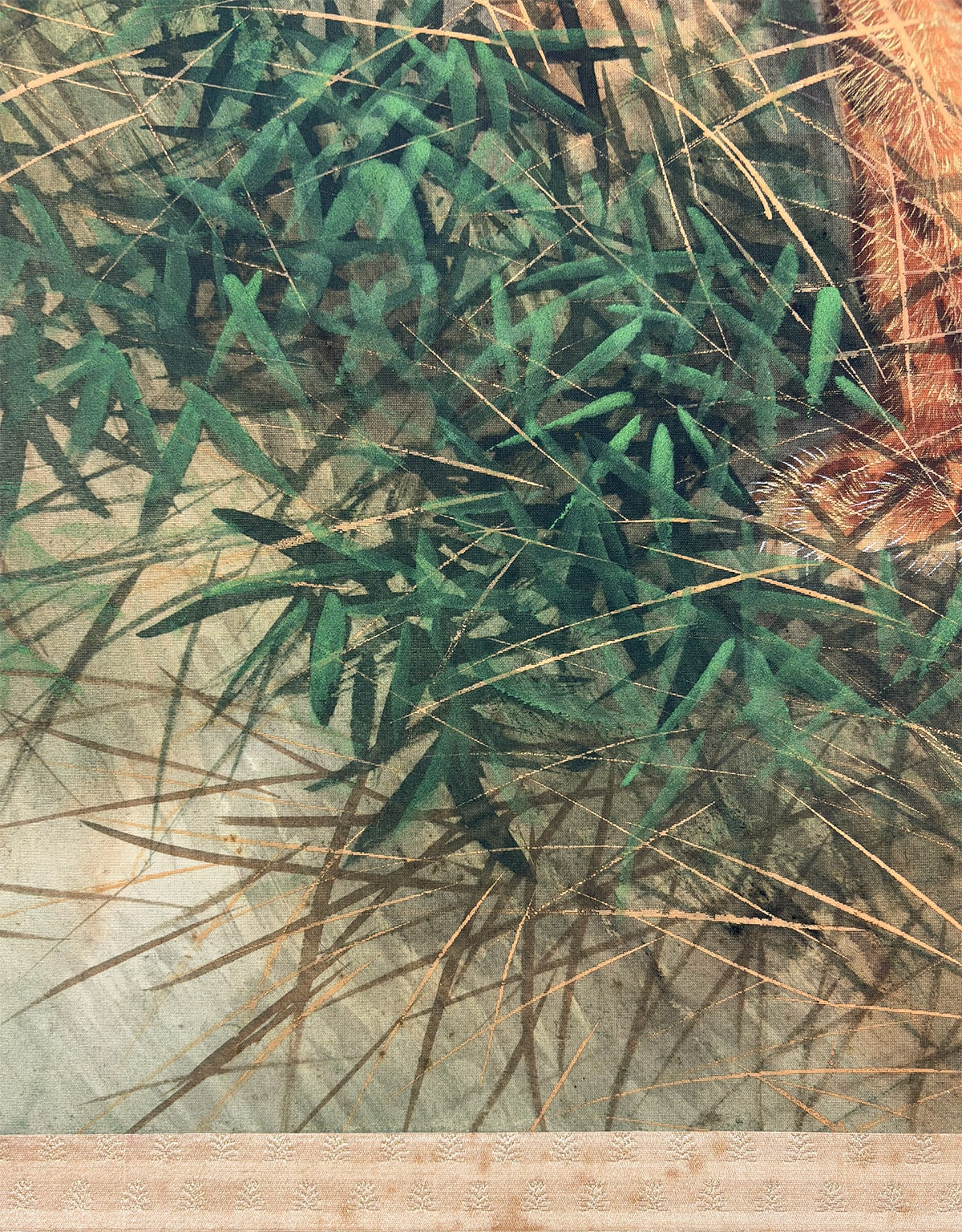 三尾 呉石 【蒼清（猛虎）】 掛軸 詳細写真